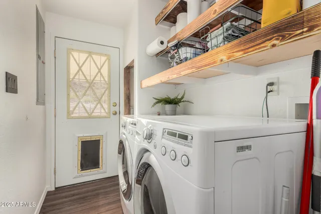 a view of storage and utility room