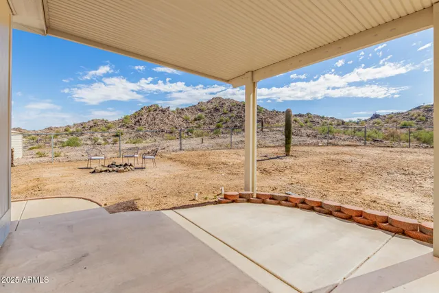 a view of a terrace with sitting space