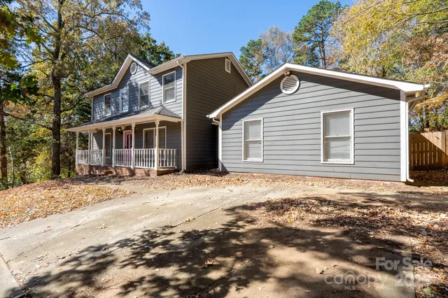 a backyard of a house