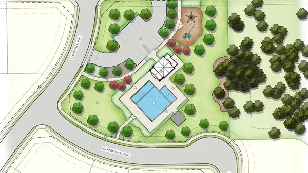 a view of outdoor space with garden