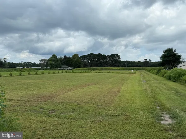 a view of a lake with a big yard