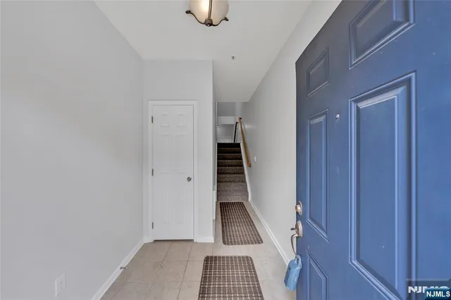 a view of hallway with stairs