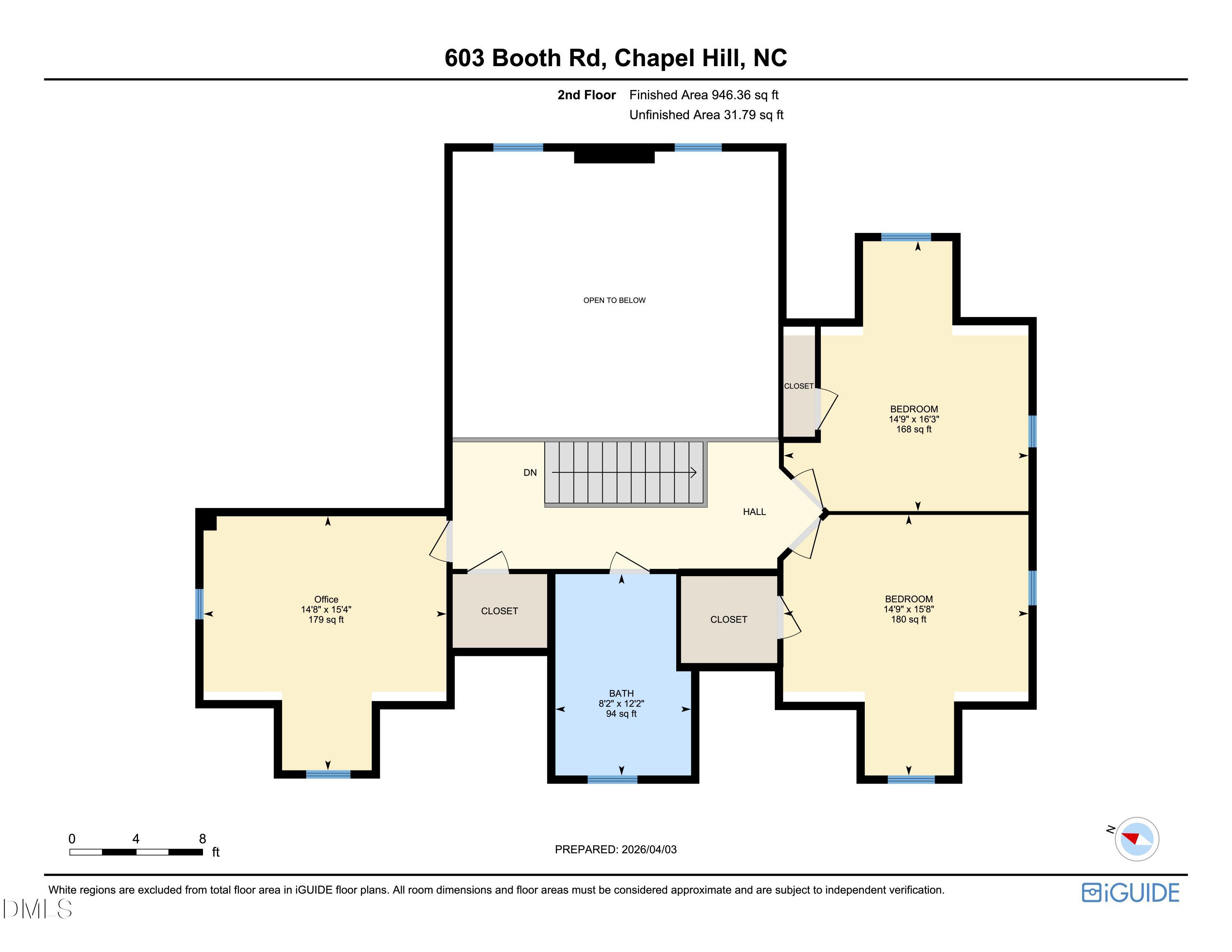 603 Booth Road Chapel Hill, NC 27516 - Photo 69 of 72 603 Booth Floorplan 2
