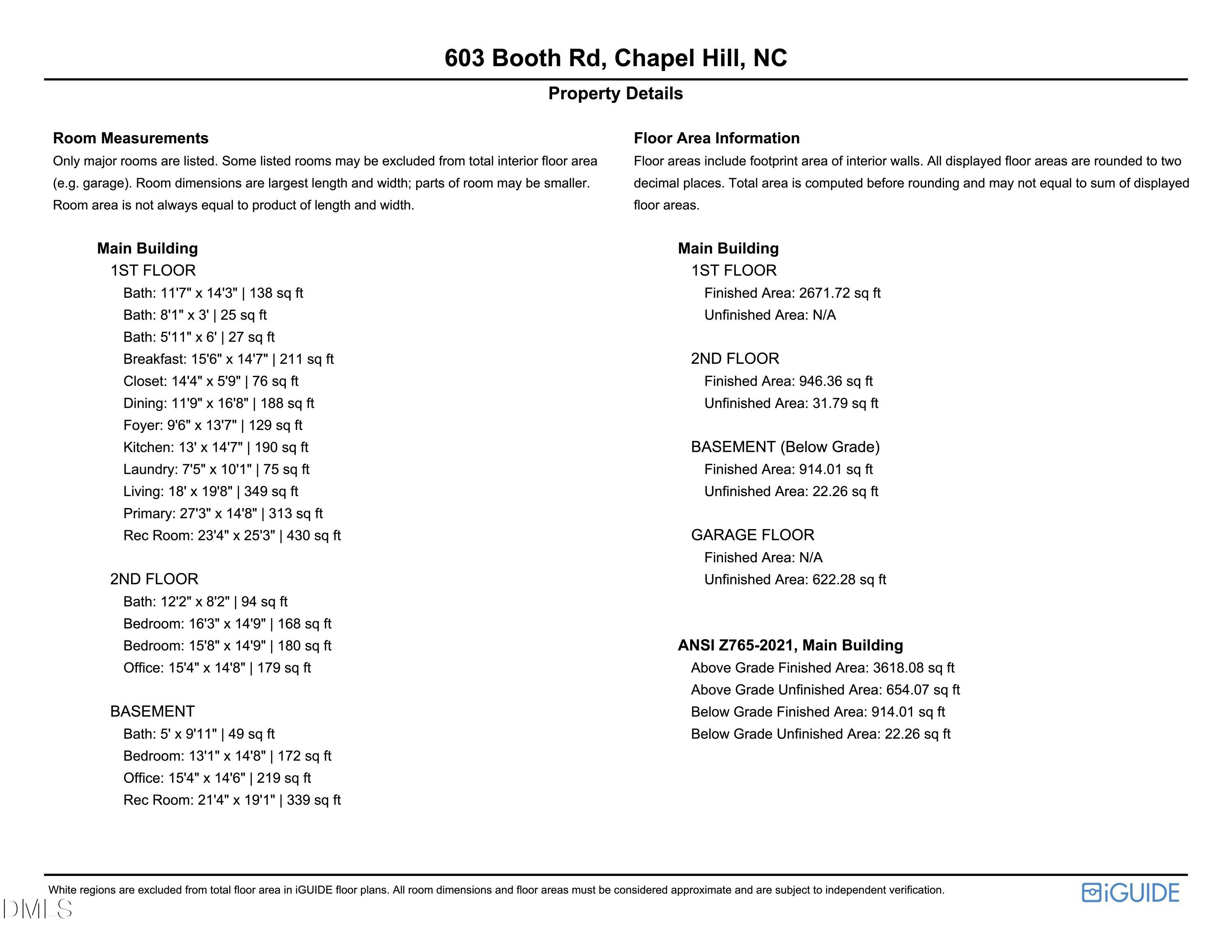 603 Booth Road Chapel Hill, NC 27516 - Photo 70 of 72 603 Booth Floorplan 5