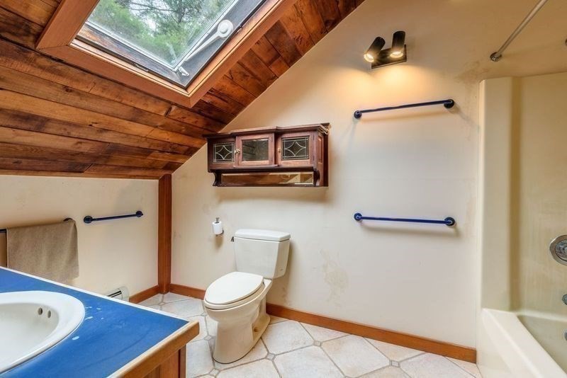 20 Lawton Road Leverett, MA 01054 - Photo 23 of 39 a bathroom with a toilet and a sink