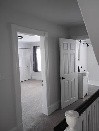 a close view of cabinets and outdoor space