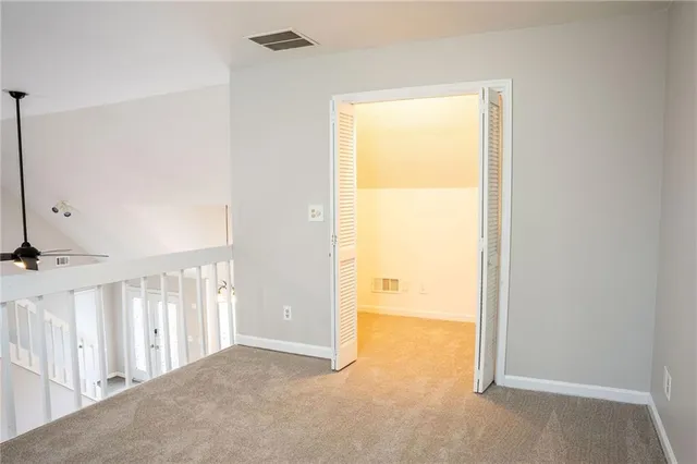 a view of an empty room