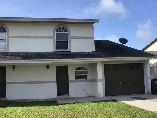 a front view of a house