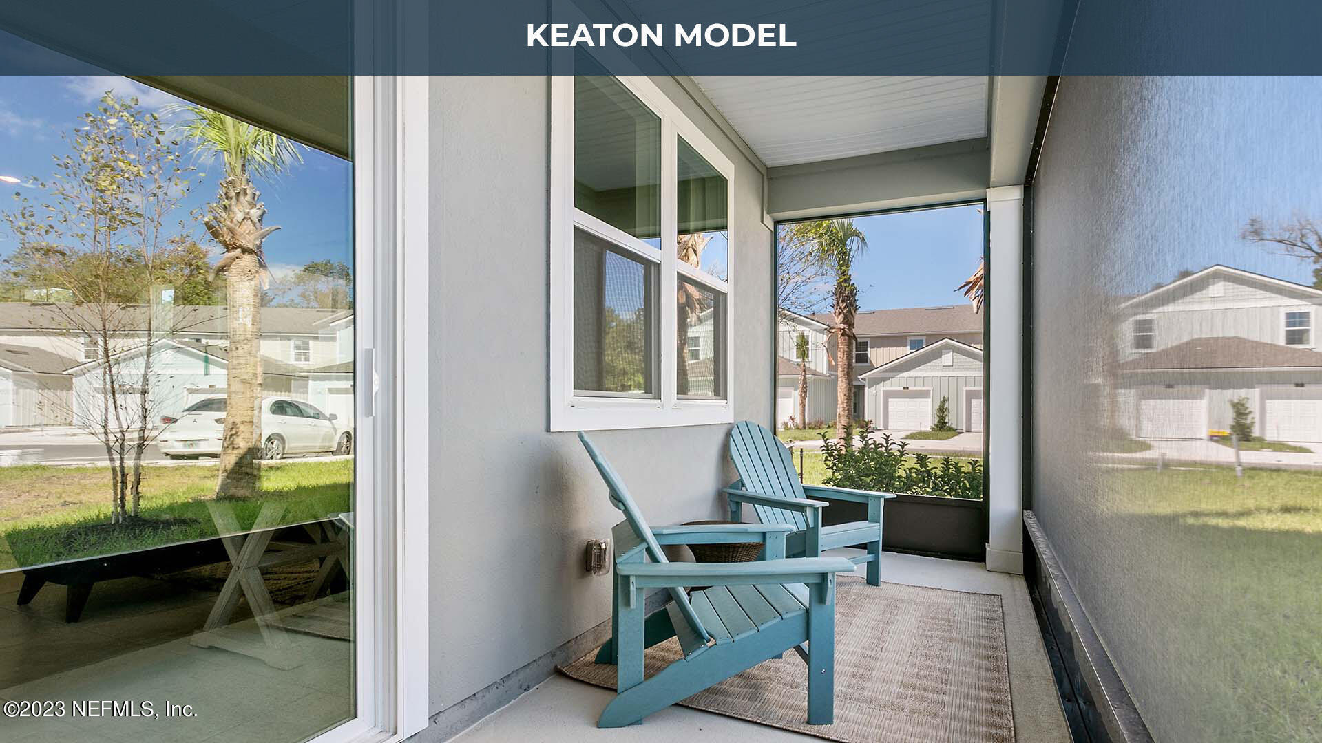 258 Seaport Breeze Road St. Augustine, FL 32095 - Photo 18 of 34 a balcony with table and chairs