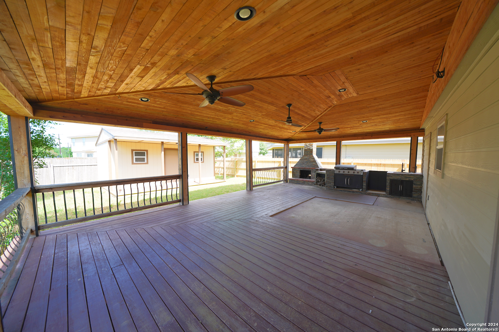 523 Diana Drive Converse, TX 78109 - Photo 43 of 50 a view of a patio with wooden floor
