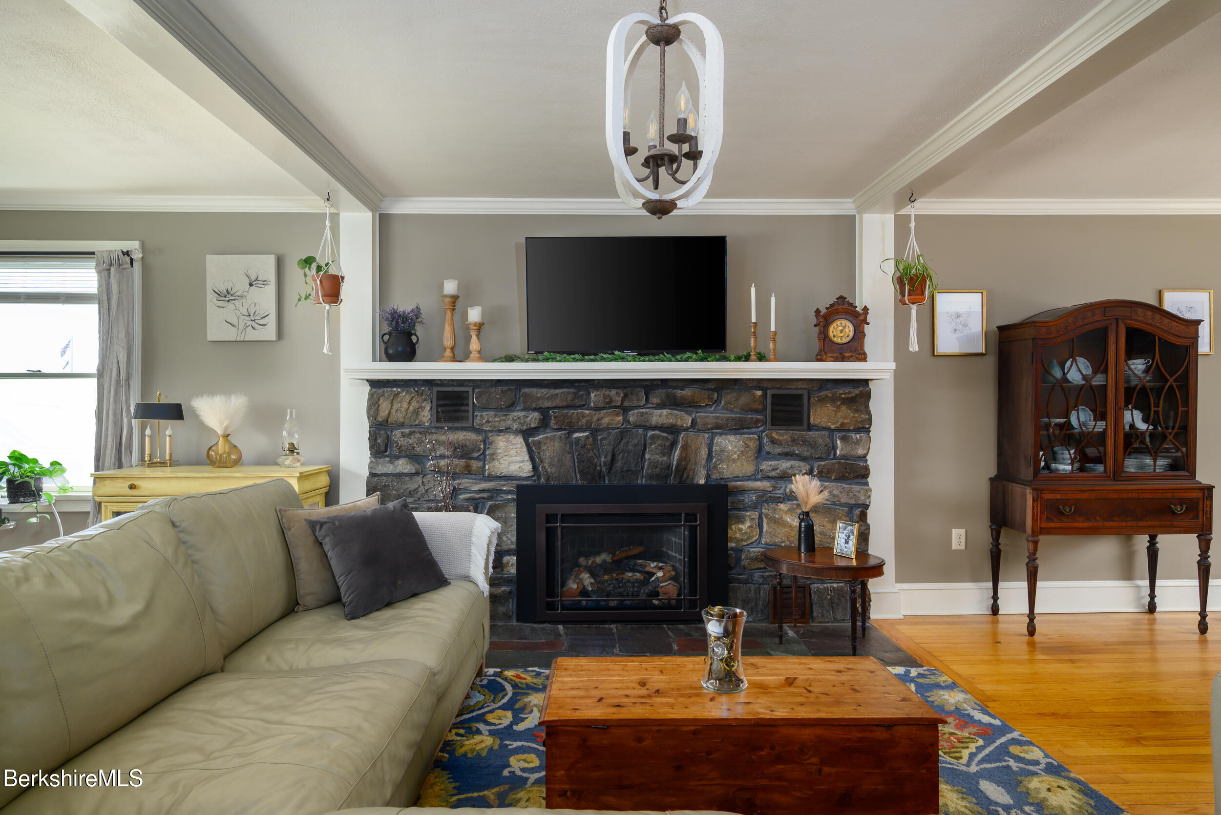 Stone Fireplace