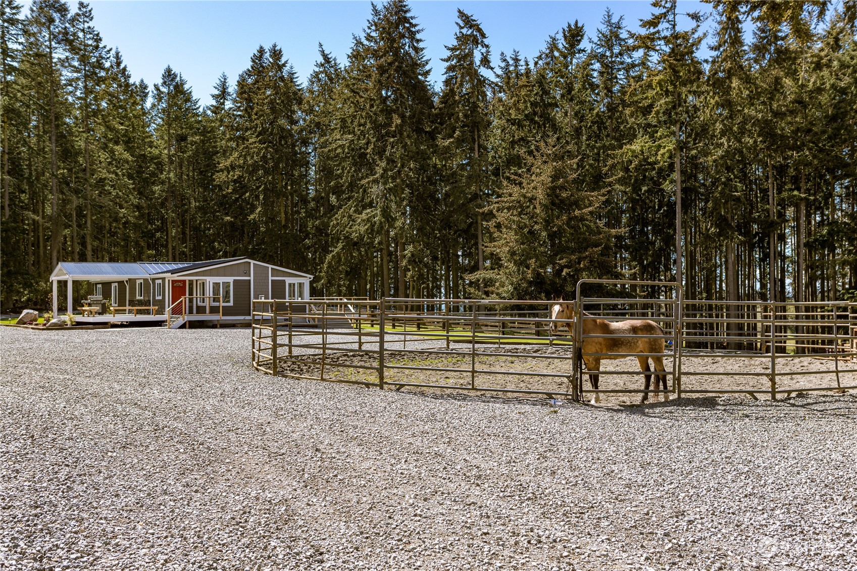 4656 Monkey Hill Road Oak Harbor, WA 98277 - Photo 15 of 40 a view of a yard with wooden fence