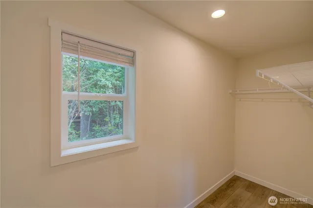 a small space with a window