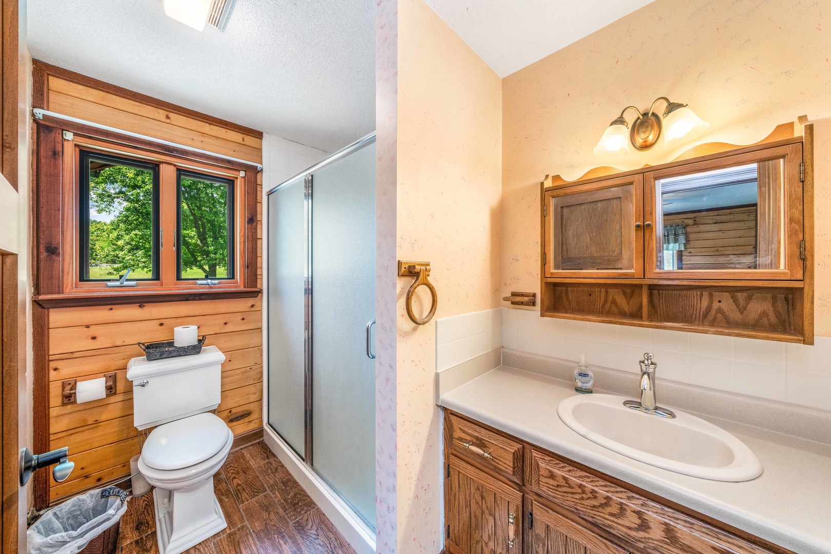 4151 Highway 2 Oregon, IL 61061 - Photo 26 of 30 a bathroom with a granite countertop toilet sink and mirror