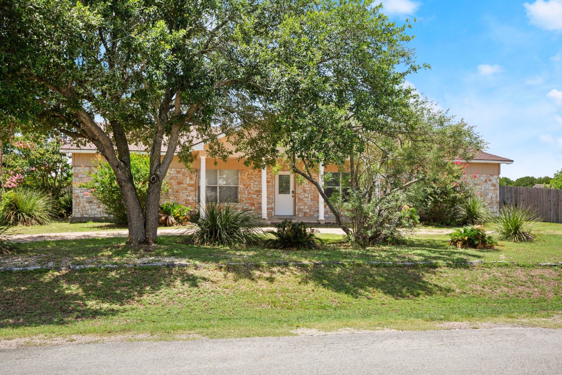 101 Homestead Road Kyle, TX 78640 - Photo 29 of 29 a backyard of a house with lots of green space