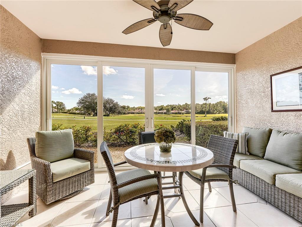 9040 Spring Run Boulevard, Unit 404 Estero, FL 34135 - Photo 21 of 34 a living room with furniture and a large window