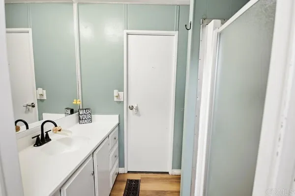 a room with storage and utility