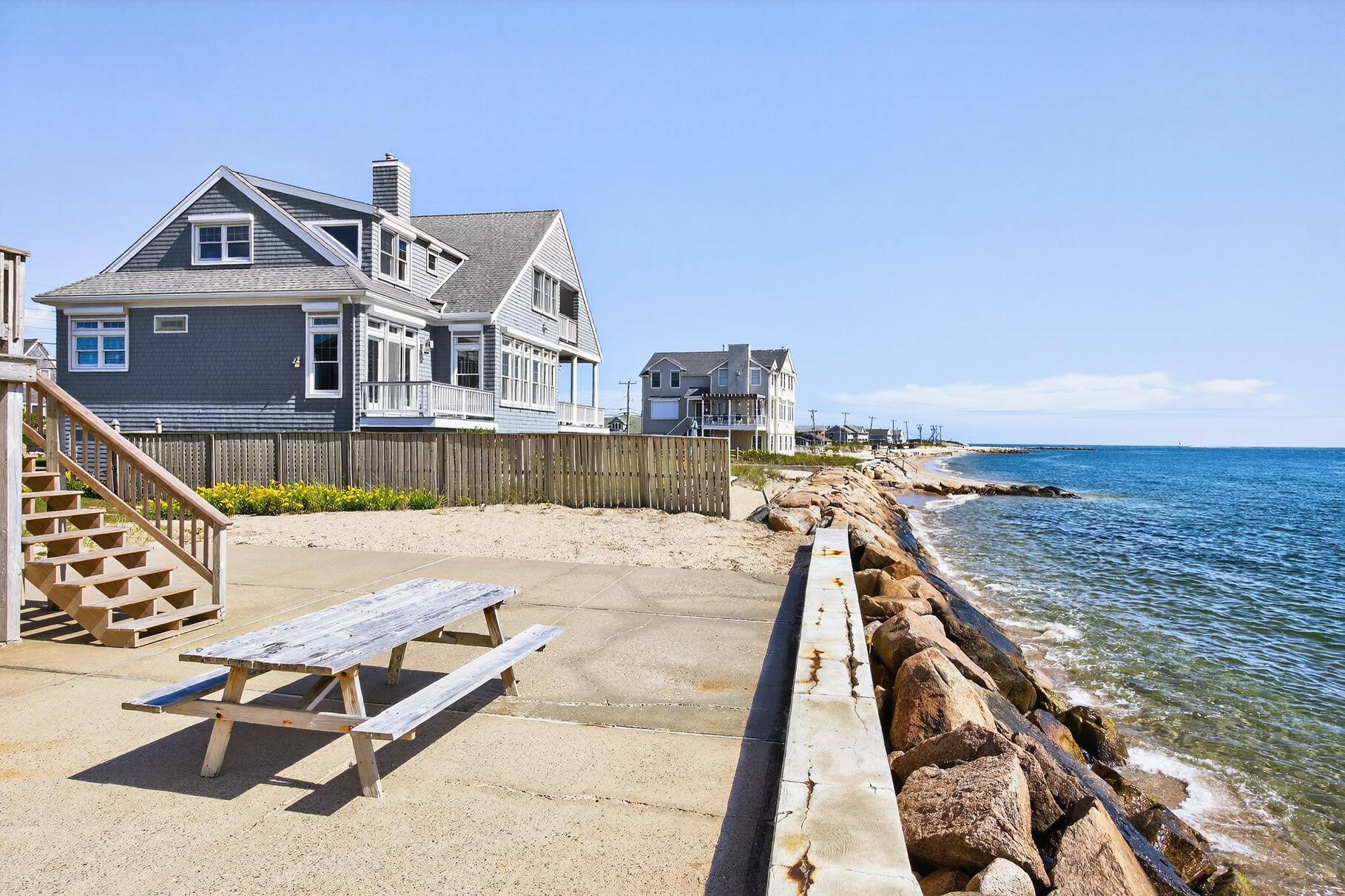 61 Menauhant Road East Falmouth, MA 02536 - Photo 45 of 65 a view of a roof deck with a patio