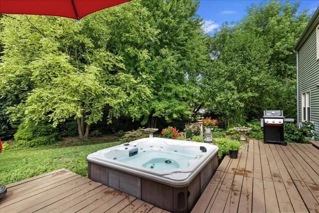 a view of a couches on the roof deck