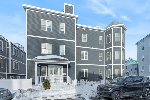 a front view of a building