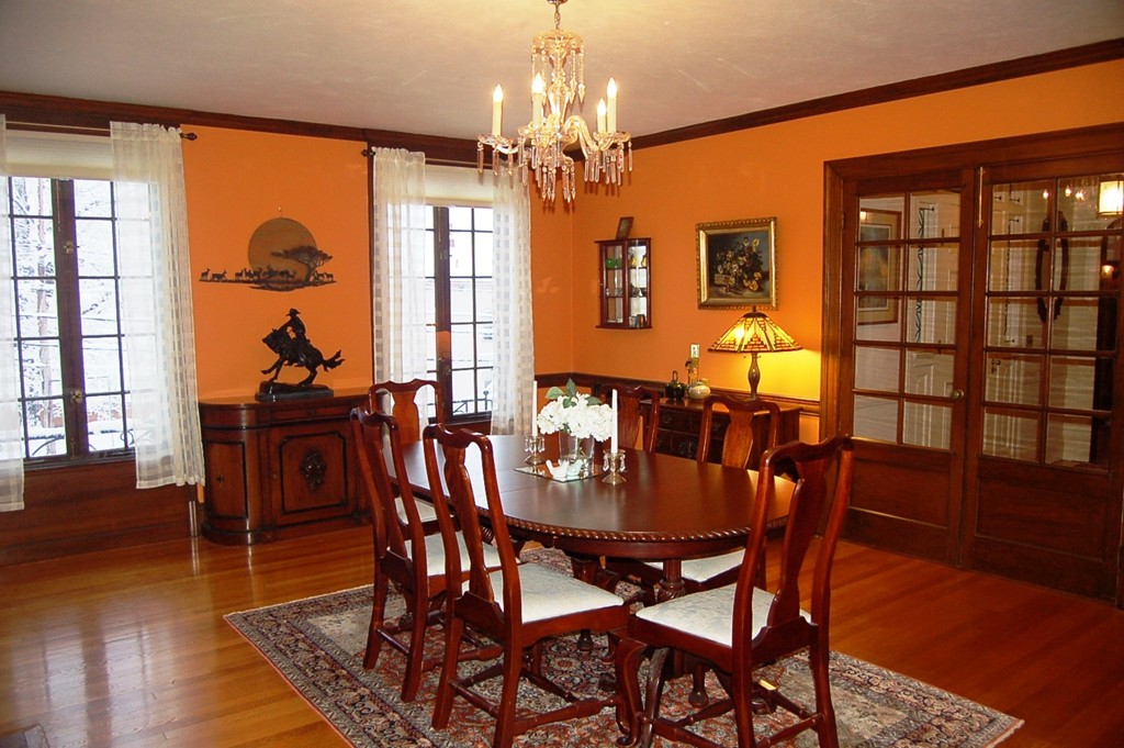 346 Gaskill Street Woonsocket, RI 02895 - Photo 7 of 25 a view of a dining room with furniture wooden floor and chandelier