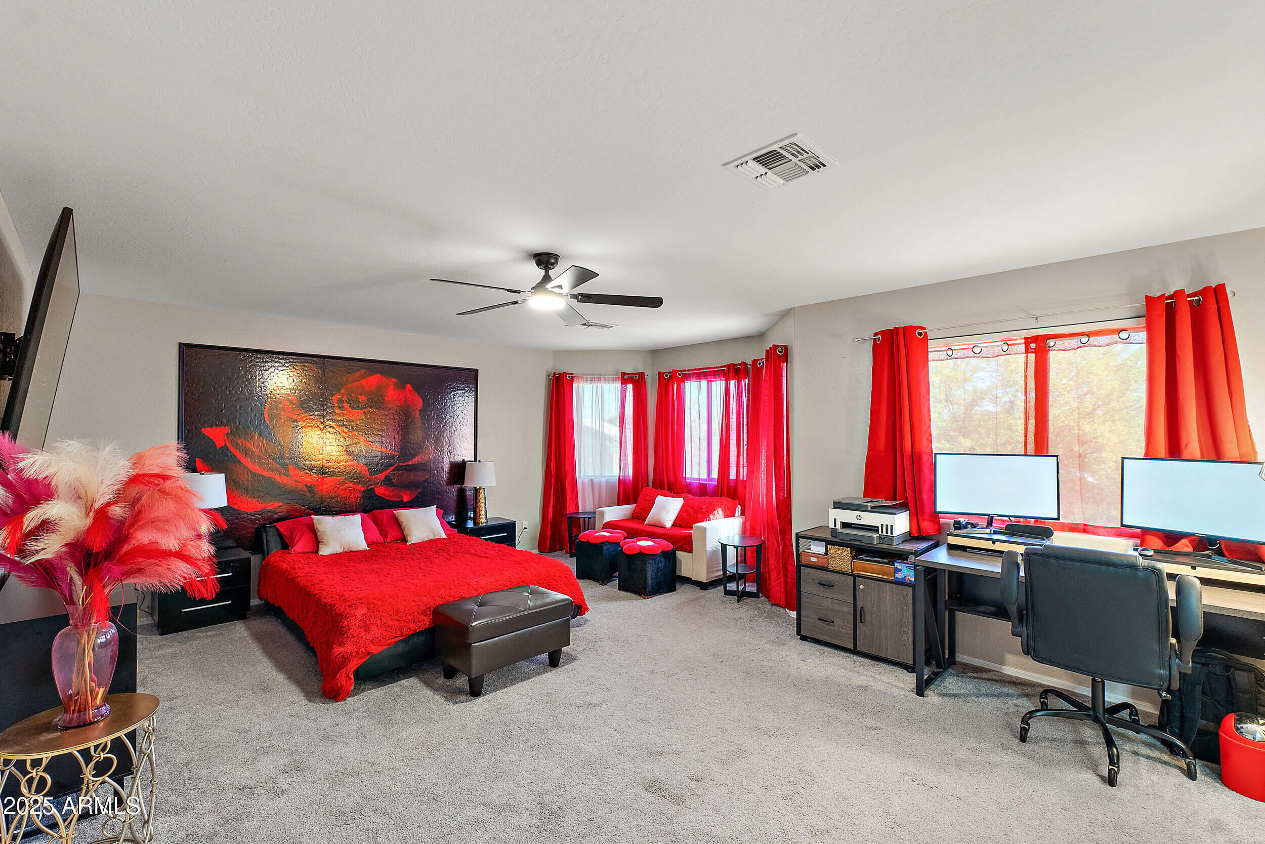3643 West Medinah Court Anthem, AZ 85086 - Photo 8 of 58 a bedroom with furniture and a large window