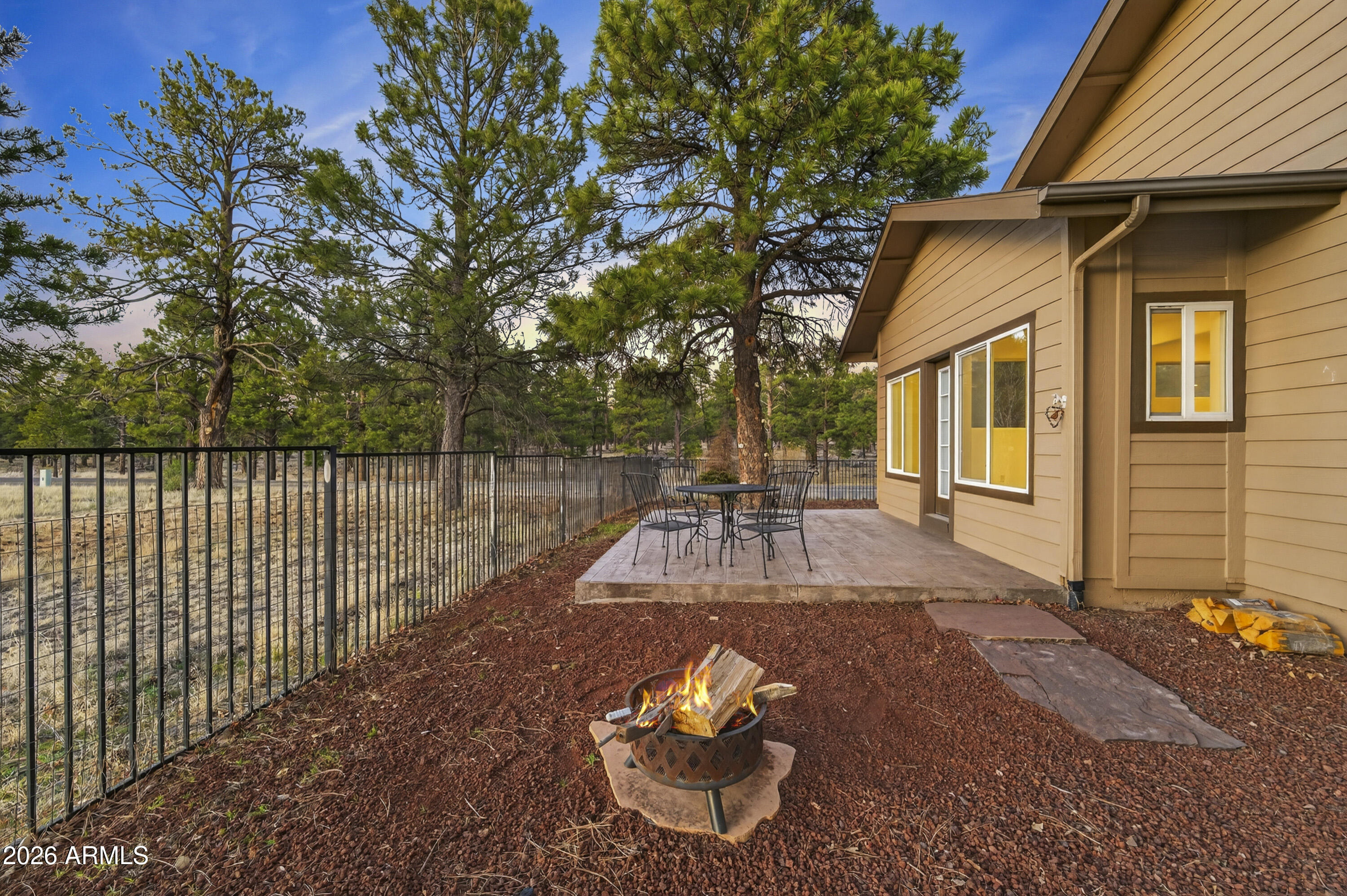 600 Brookline Loop Williams, AZ 86046 - Photo 9 of 43 Backyard with view fence