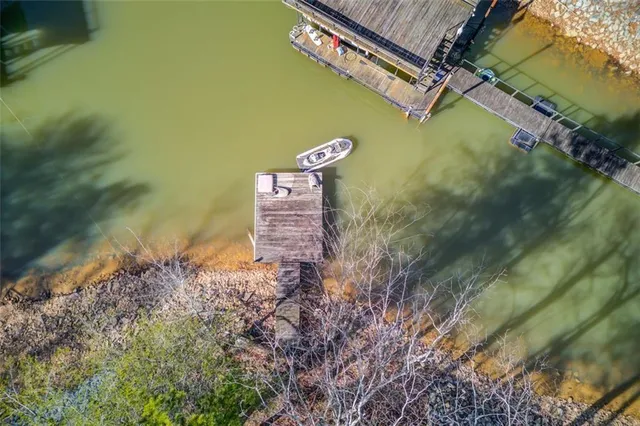 a bird view of a house