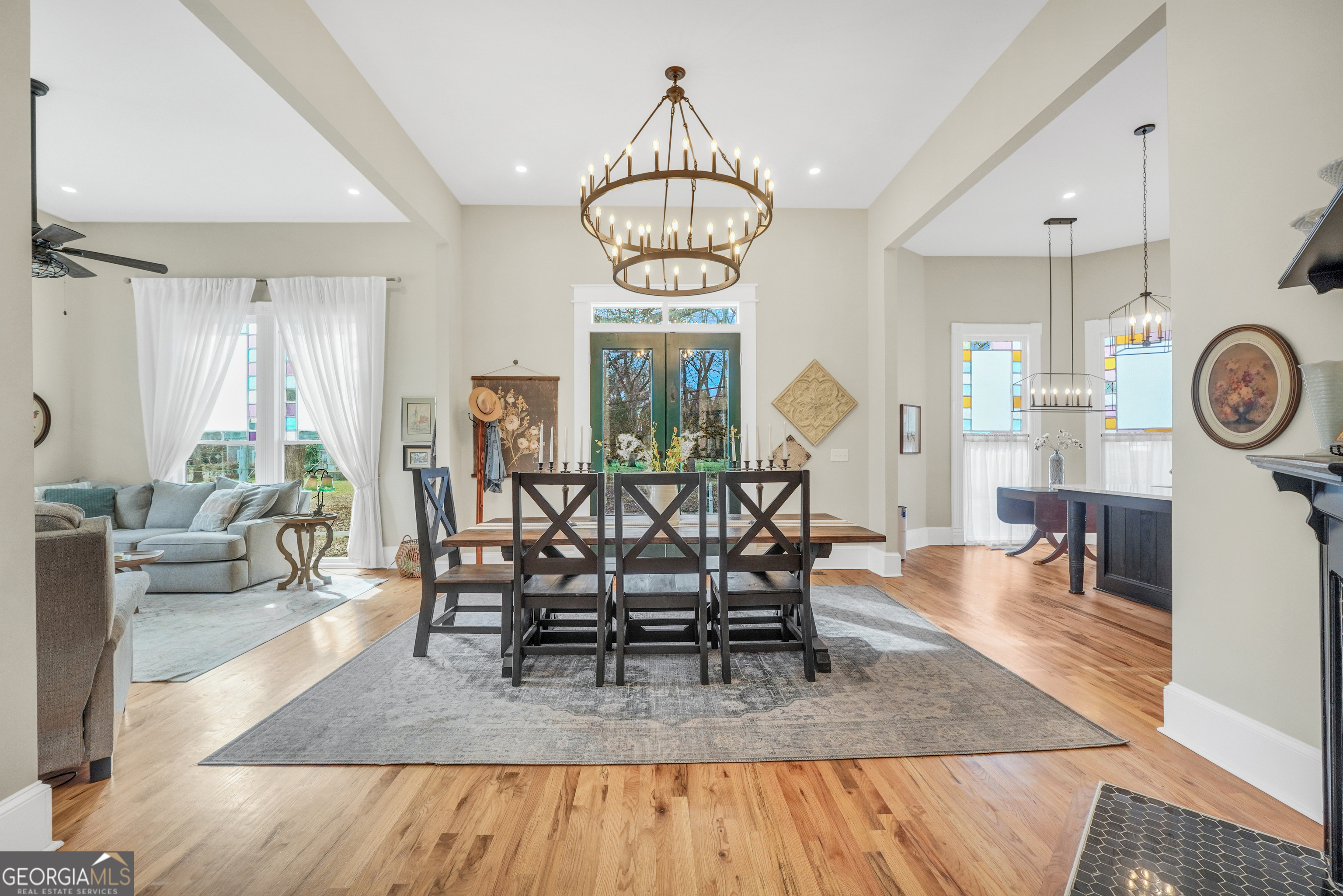 263 Julia Street Monticello, GA 31064 - Photo 19 of 49 a view of a dining room with furniture window and wooden floor