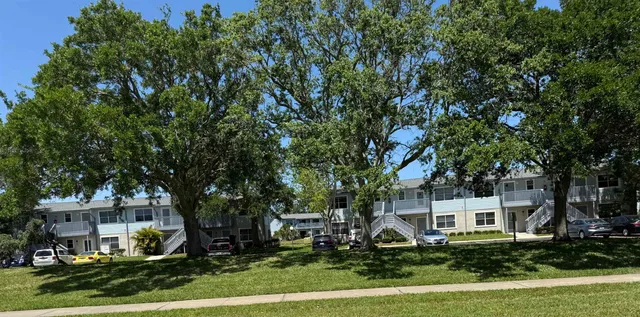 front view of a house with a tree
