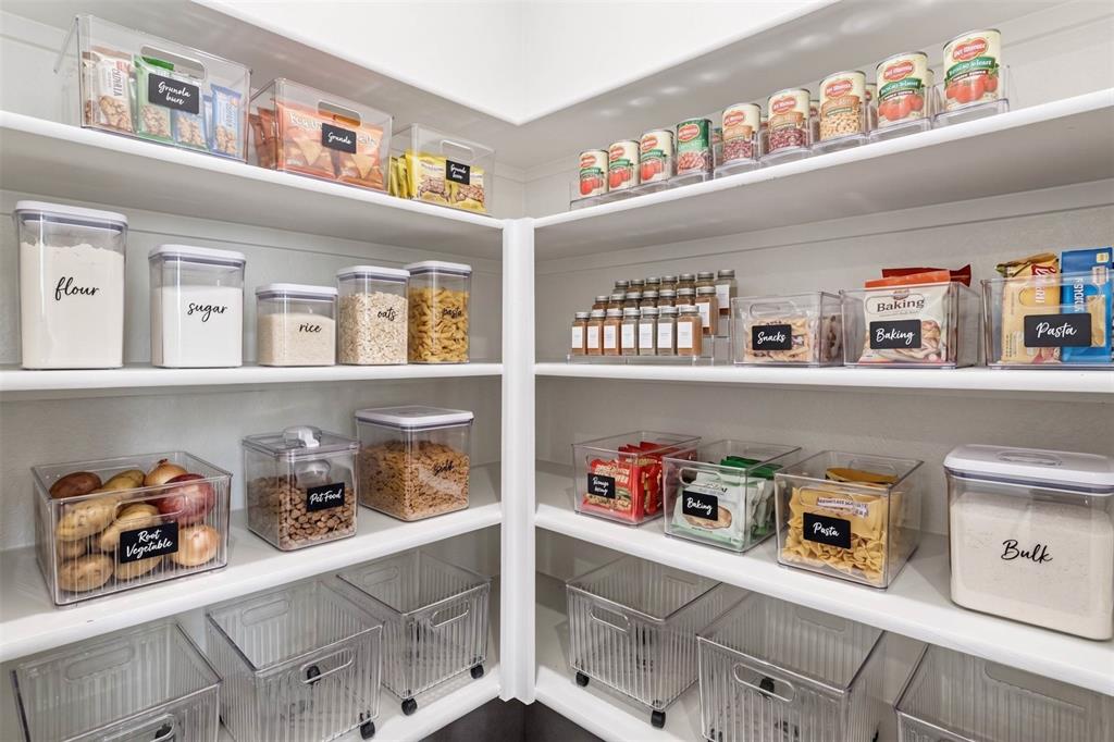 656 Waymaker Way Princeton, TX 75407 - Photo 22 of 40 Integrated pantry shelving with white finishes