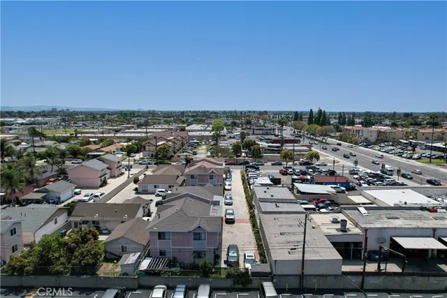 an aerial view of a city