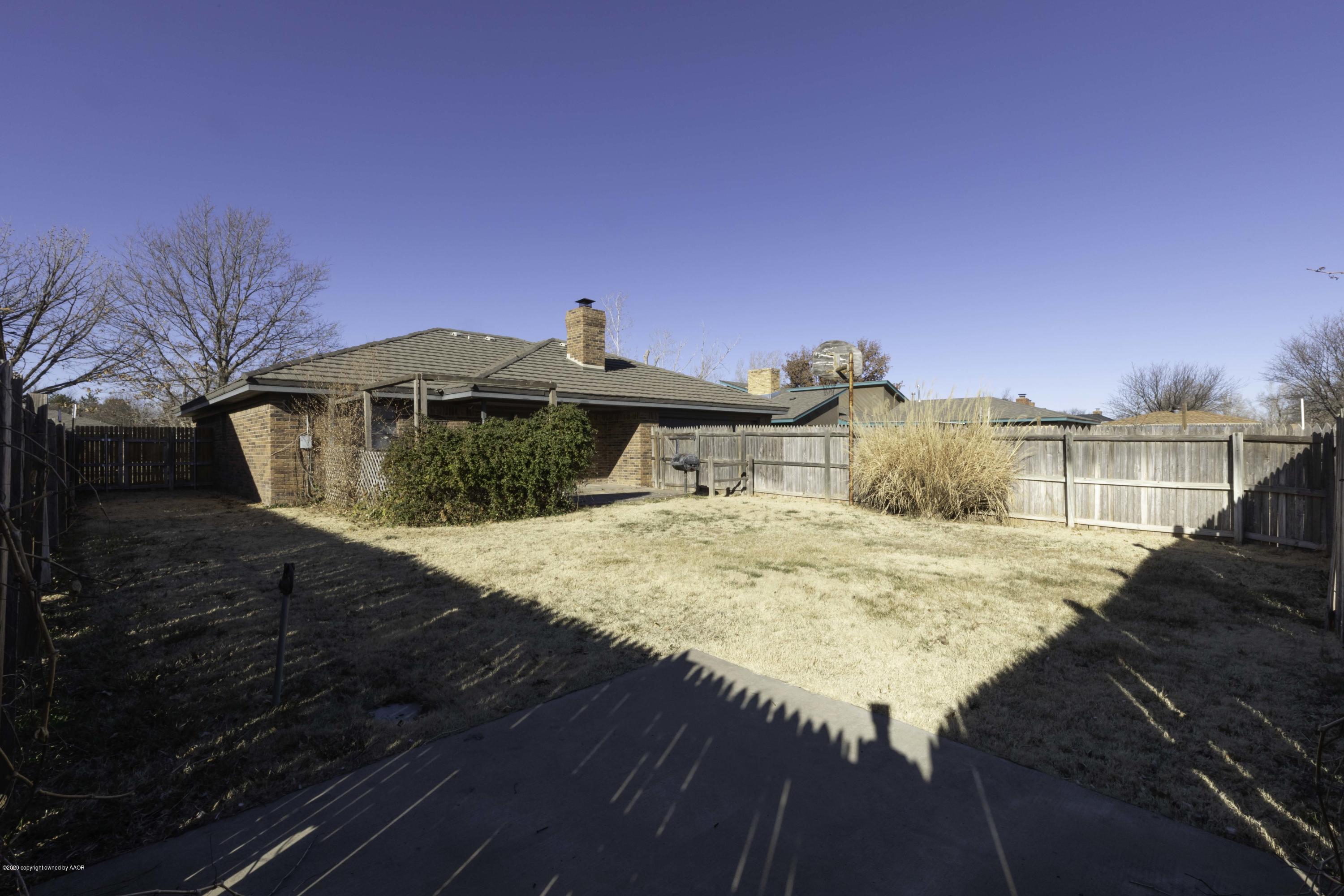 6415 Drexel Road Amarillo, TX 79109 - Photo 34 of 35 BACKYARD VIEW 1