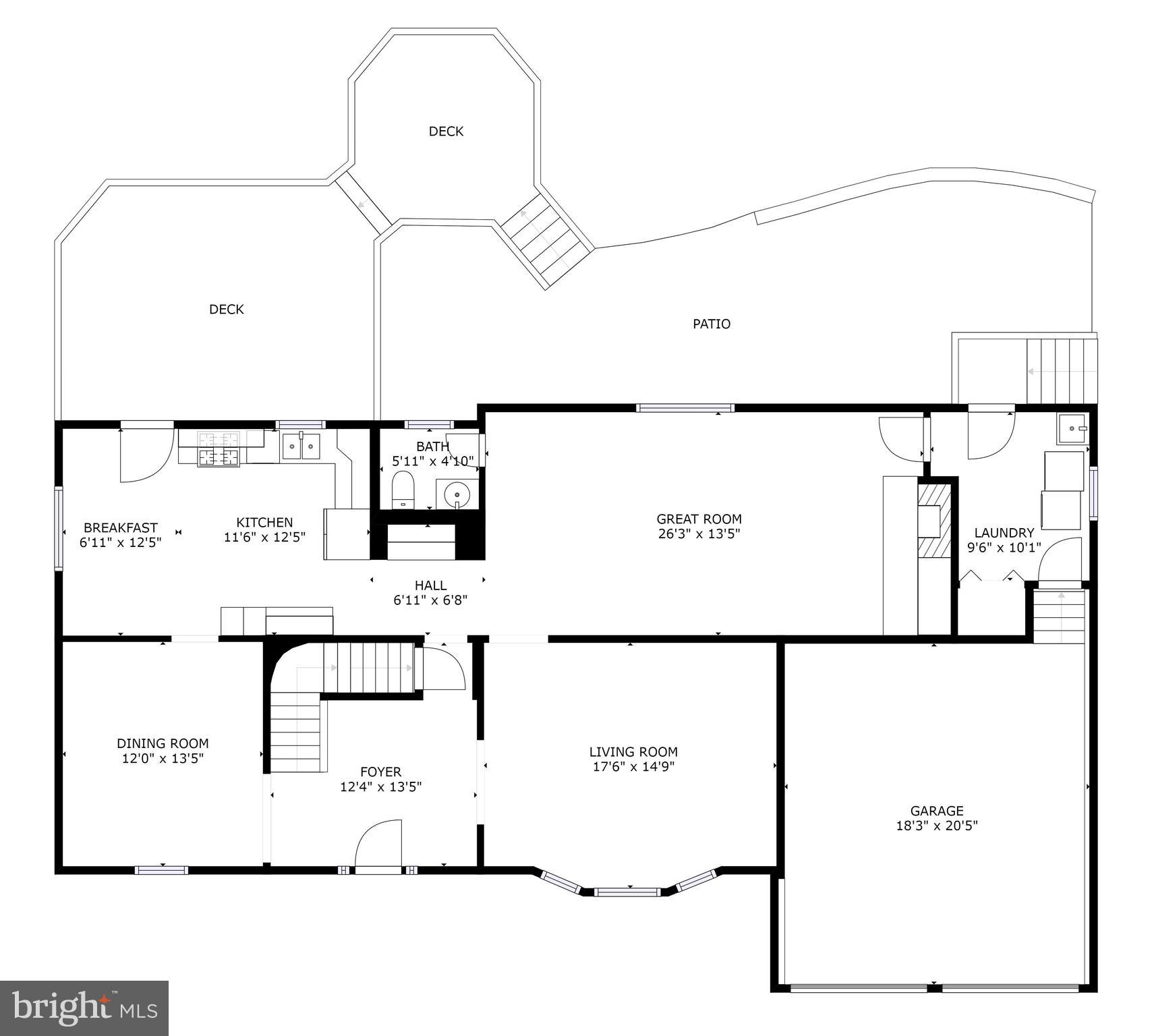 6012 Commack Court Springfield, VA 22152 - Photo 54 of 56 Main Level Floorplan