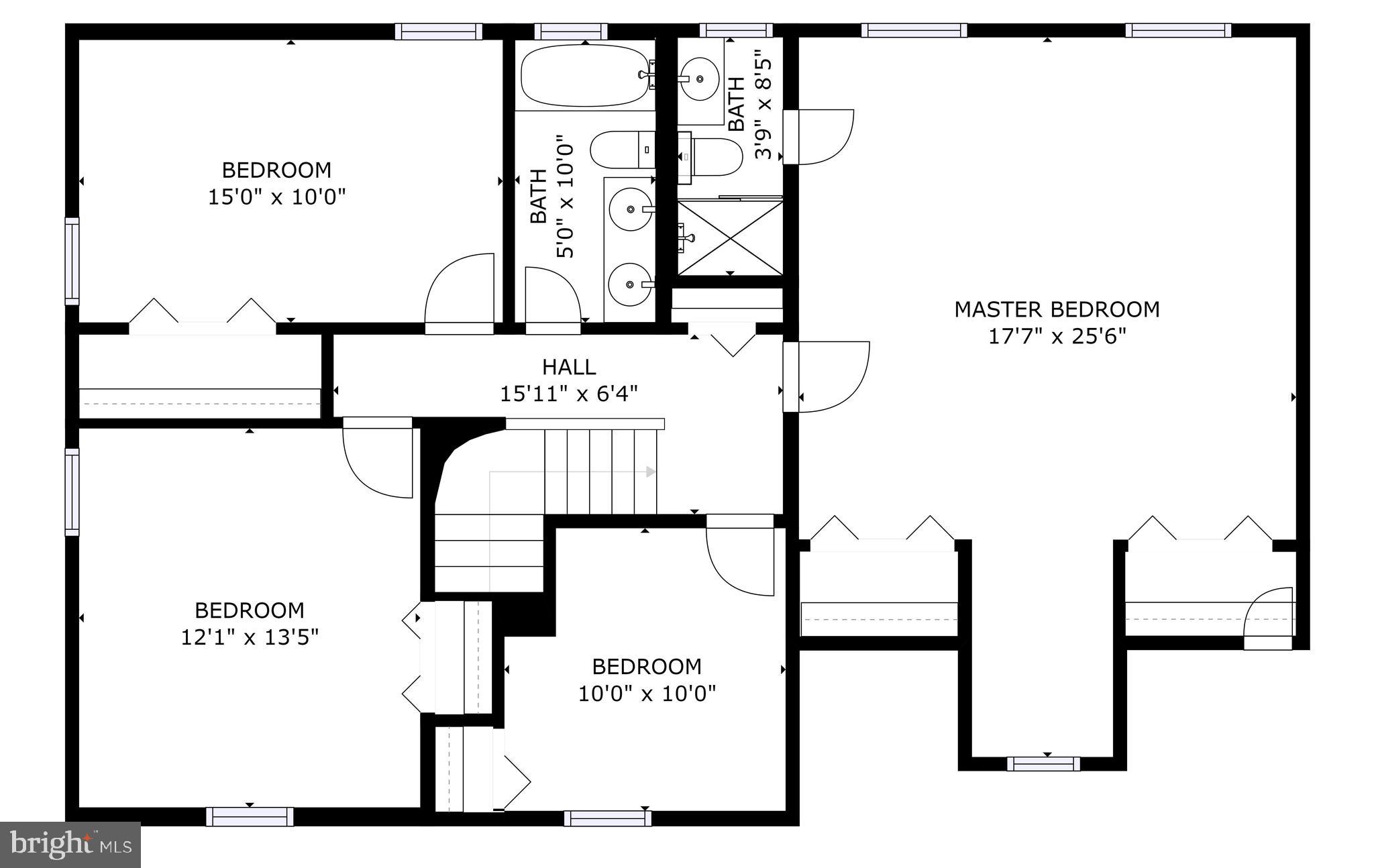 6012 Commack Court Springfield, VA 22152 - Photo 55 of 56 Upper Level Floorplan