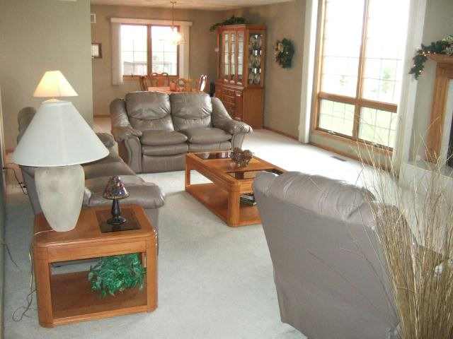 4691 South Farwell Bridge Road German Valley, IL 61039 - Photo 4 of 9 a living room with furniture and a lamp
