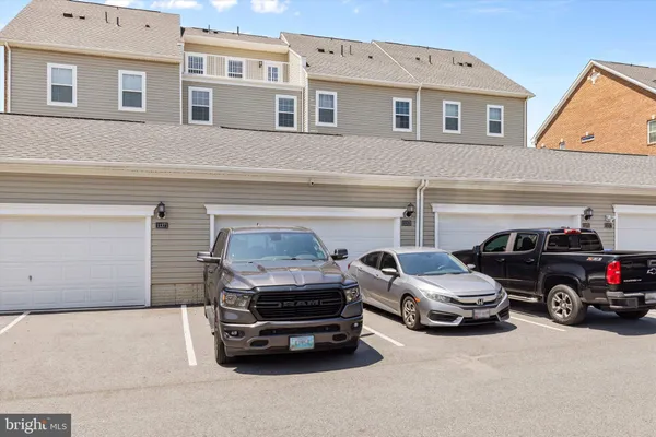 a car parked in front of a house