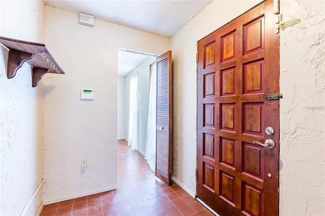 a view of front door