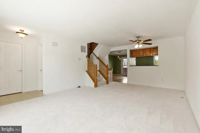 a view of an empty room