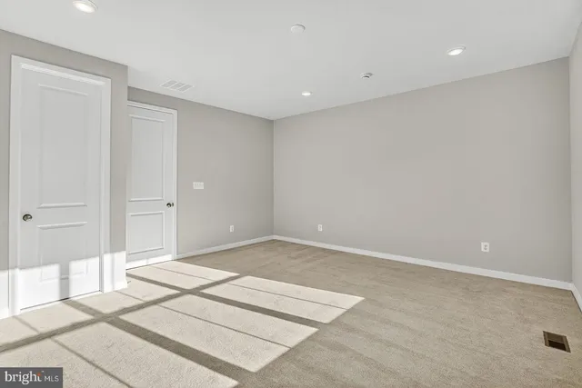 a view of an empty room