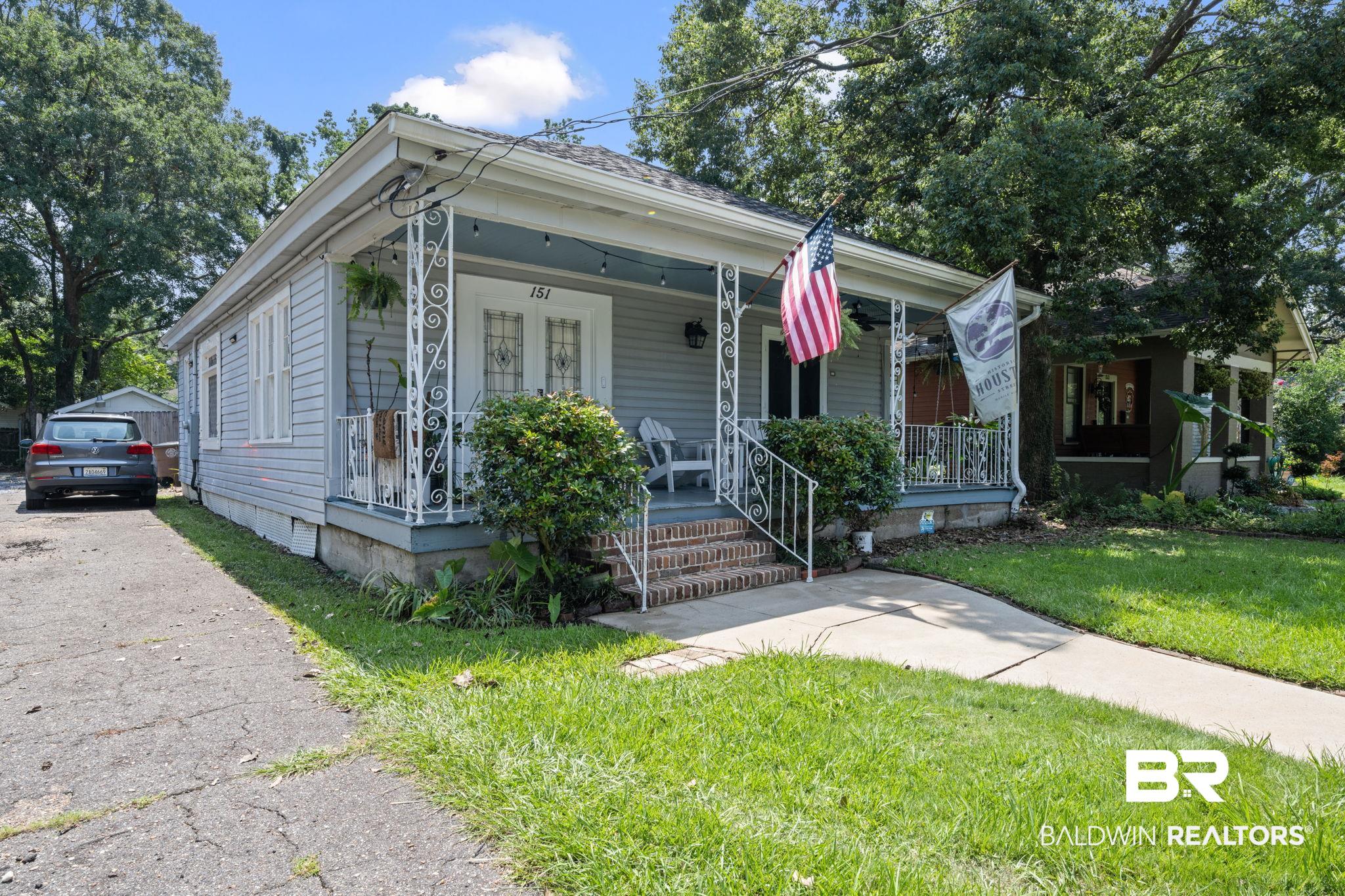 151 Houstreeton Street Mobile, AL 36606 - Photo 3 of 27 View Down Driveway