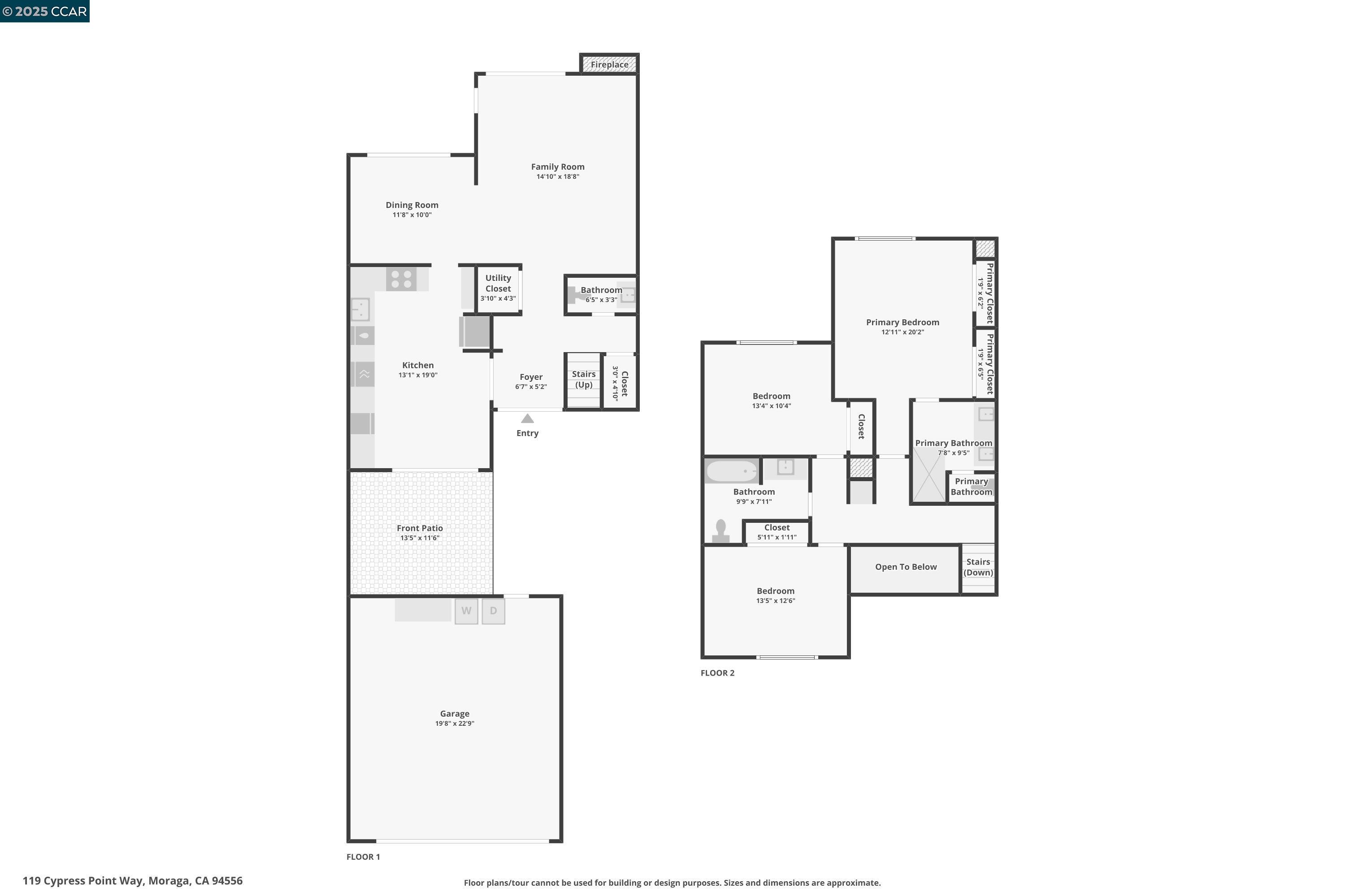 119 Cypress Point Way Moraga, CA 94556 - Photo 2 of 38 a picture of floor plan