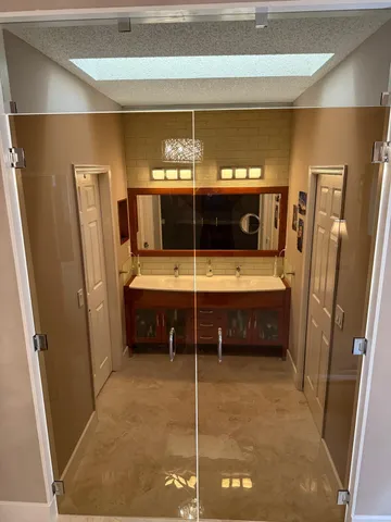 a room with furniture and window