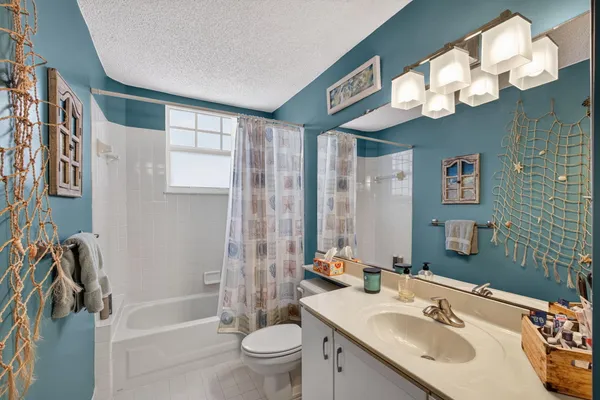 a bathroom with a sink a toilet and a bathtub