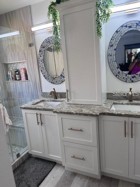 5519 Turtle Crossing Loop Tampa, FL 33625 - Photo 12 of 23 a bathroom with a granite countertop sink and a mirror