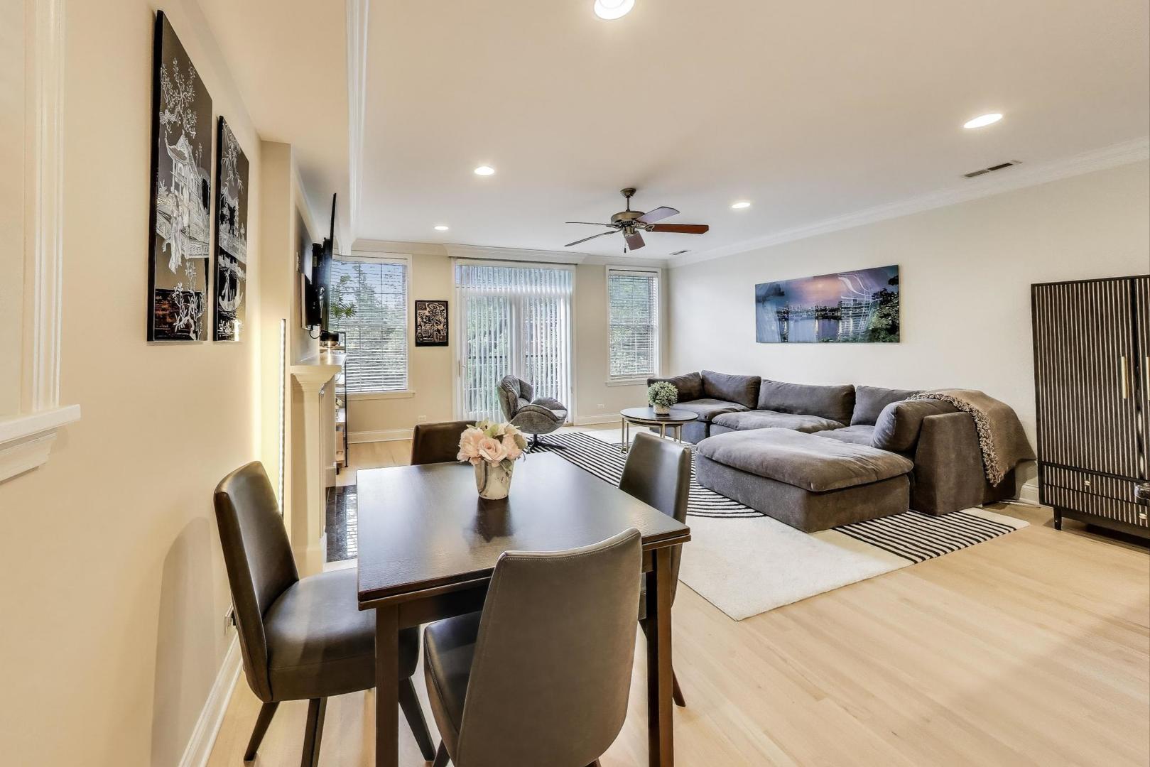 3507 North Reta Avenue, Unit 3 Chicago, IL 60657 - Photo 9 of 24 a view of a dining room with furniture