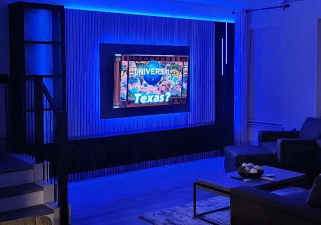 a room with furniture and a bookshelf