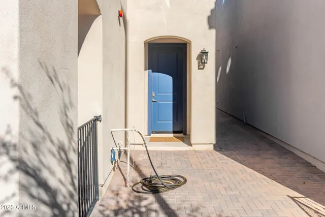 a view of front door of house