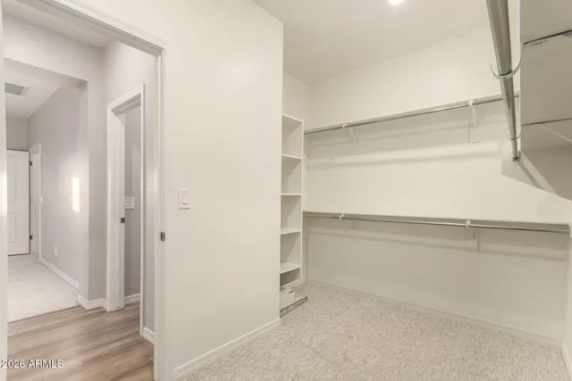 a view of an empty room