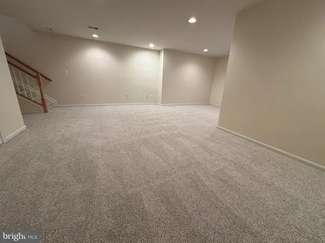 a view of a garage room